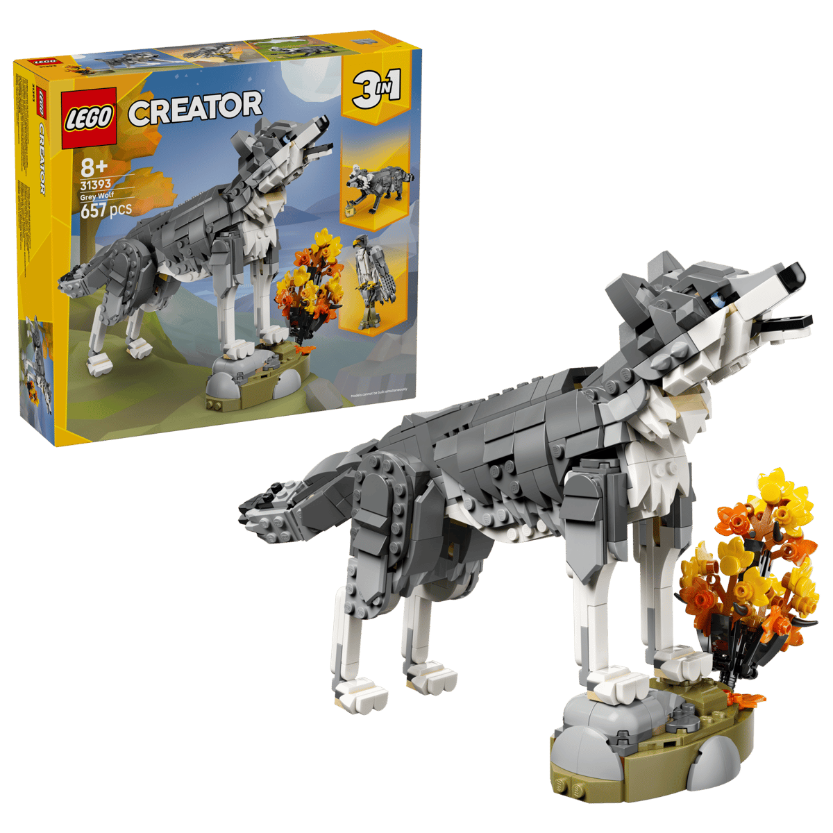 LEGO Creator 3-in-1 Forest Animals: Gray Wolf (31393)