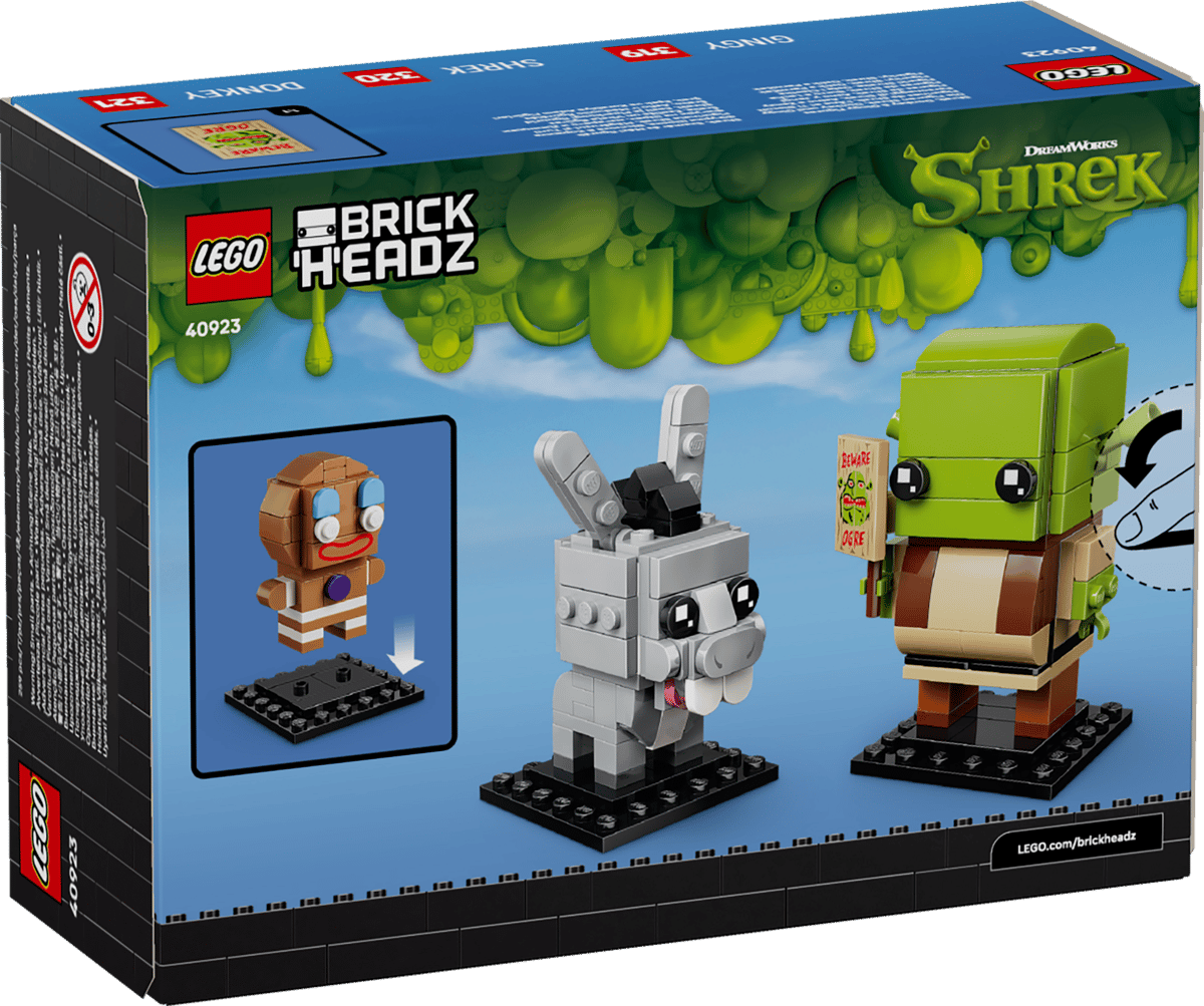 LEGO BrickHeadz Shrek, Donkey &amp; Gingy Figures