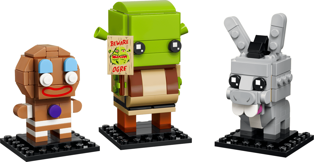 LEGO BrickHeadz Shrek, Donkey &amp; Gingy Figures