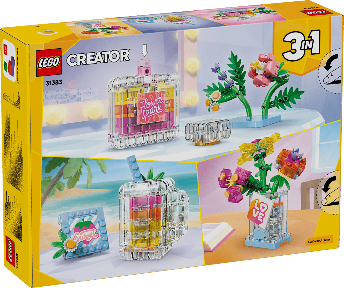 LEGO Creator 3-in-1 Floral Decor Perfume Bottle (31383)
