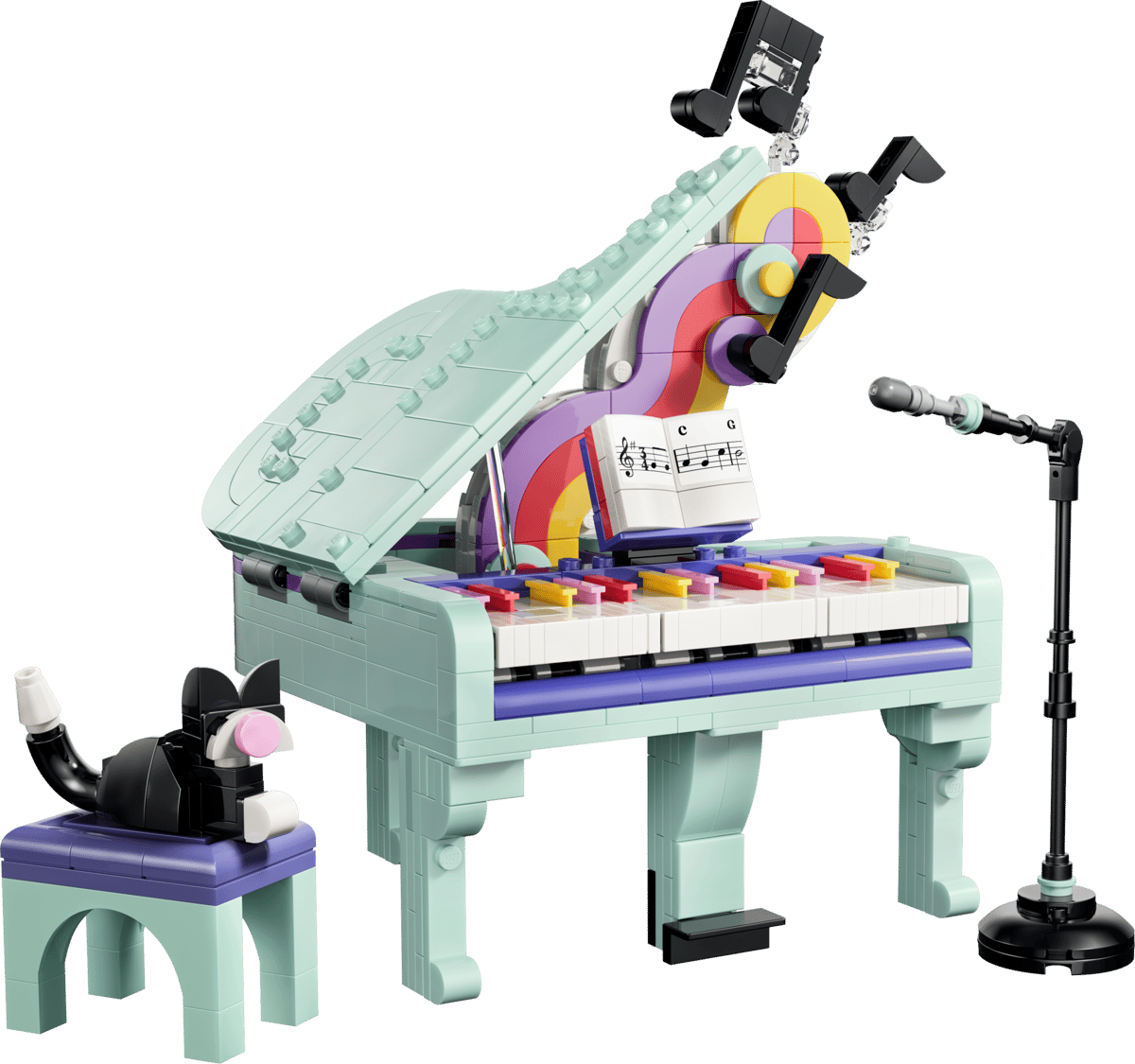 LEGO Creator 3-in-1 Music Decor Piano with Cat (31392)