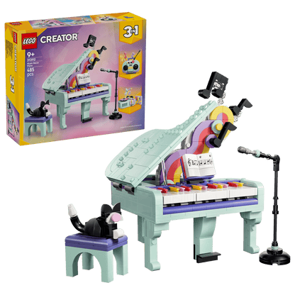 LEGO Creator 3-in-1 Music Decor Piano with Cat (31392)