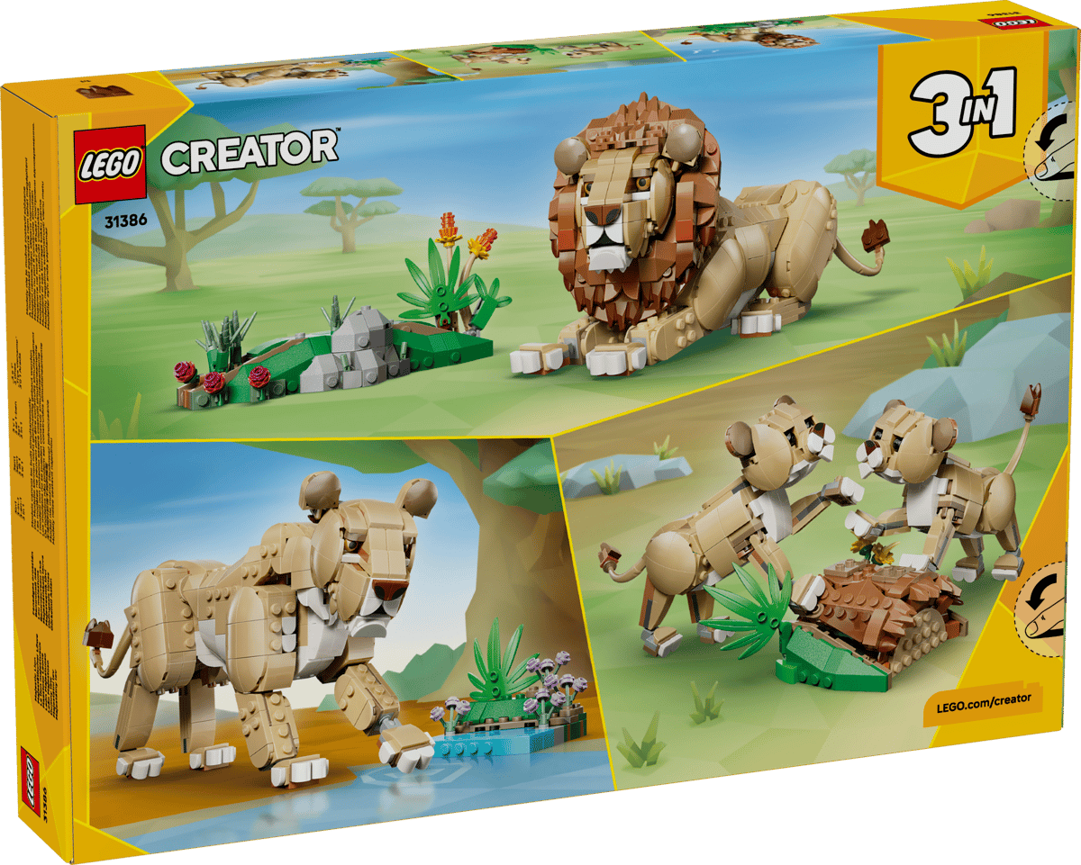 LEGO Creator 3-in-1 Wild Animals: Majestic Lion (31386)