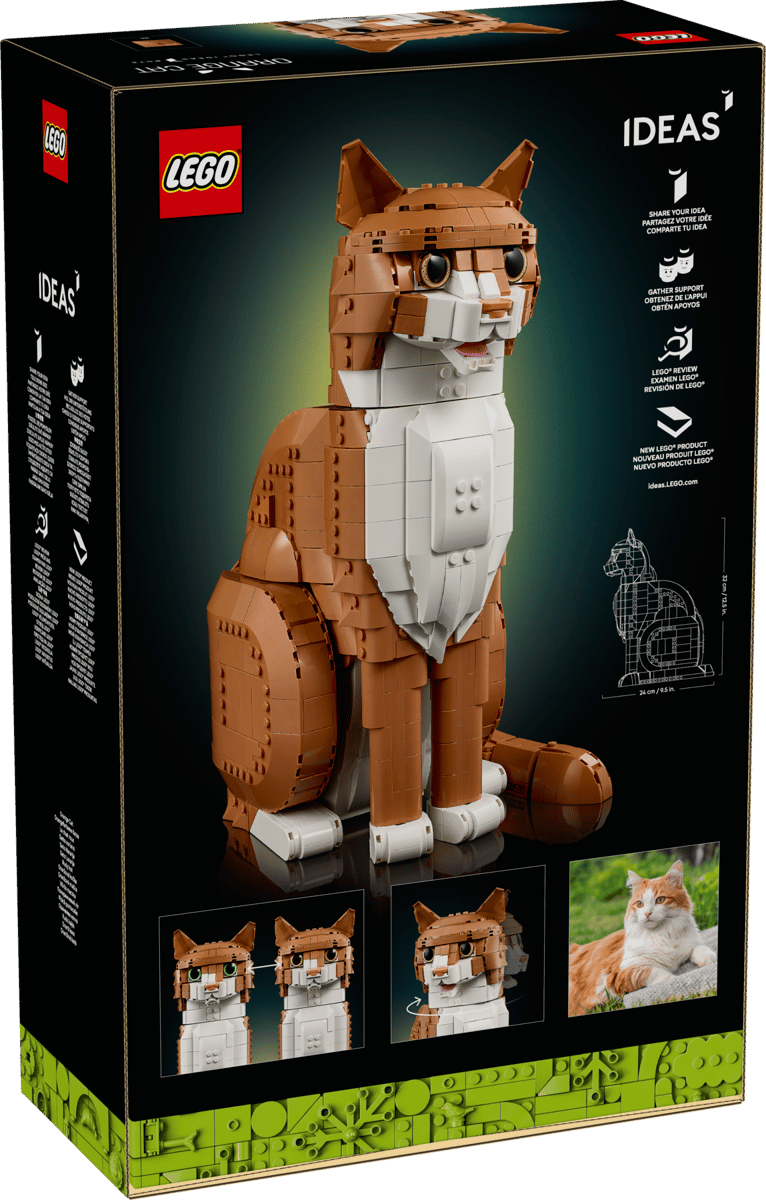 LEGO Ideas Orange Cat