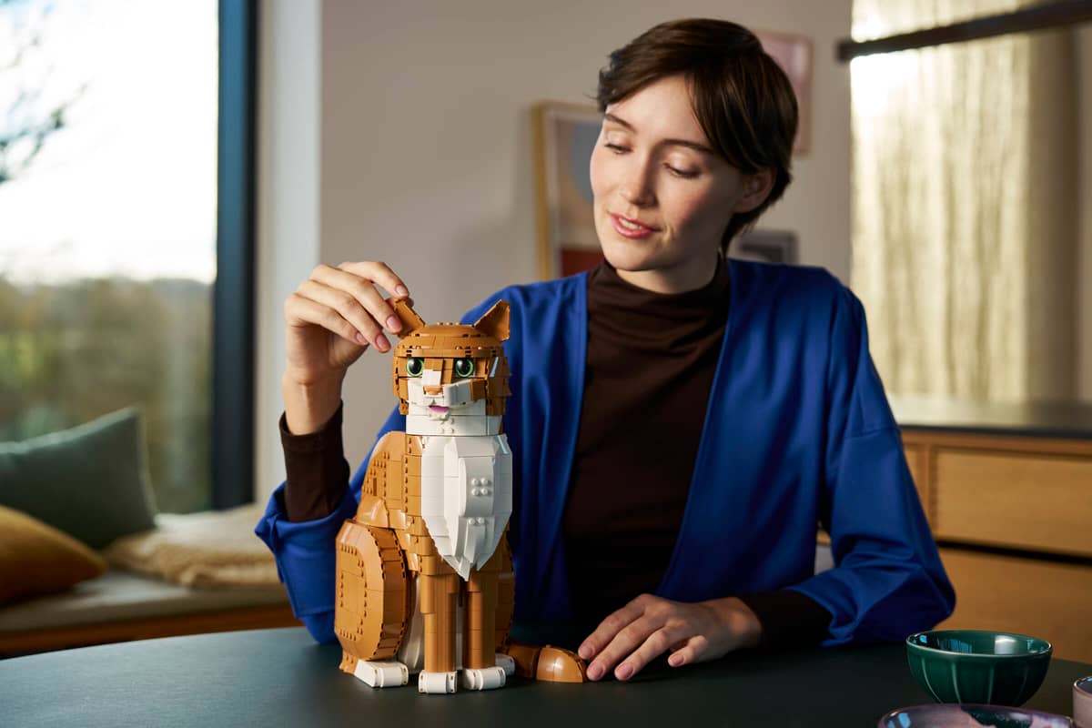 LEGO Ideas Orange Cat