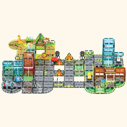 Magnetisches Bauset COLORMAG City
