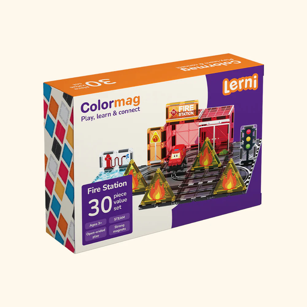 Magnetisches Bauset Colormag Feuerwache