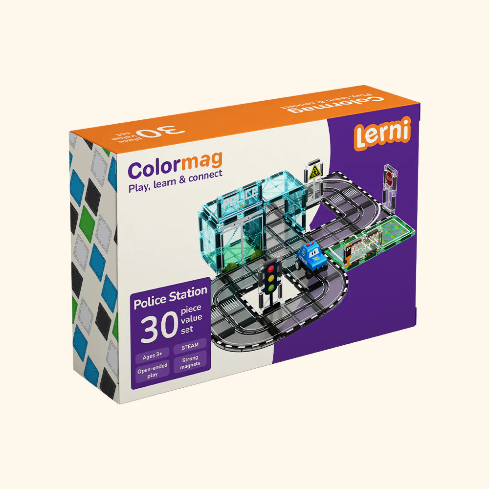 Magnetisches Bauset Colormag Polizeistation