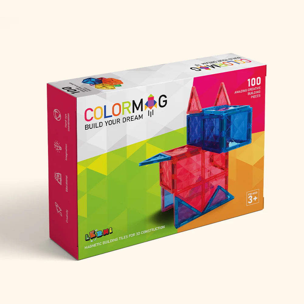 Magnetbaukasten COLORMAG Magnetbaukasten 100-tlg
