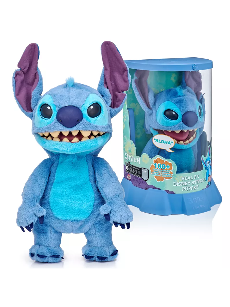 Disney Stitch Puppetronic par RealFX 100+ combinaisons sons et actions NOUVEAU