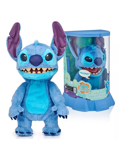 Disney Stitch Puppetronic par RealFX 100+ combinaisons sons et actions NOUVEAU
