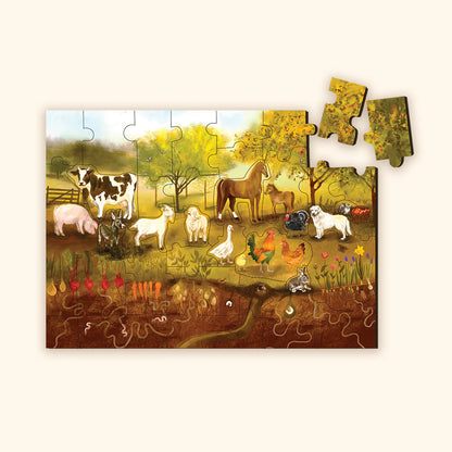 Puzzle de sol de ferme
