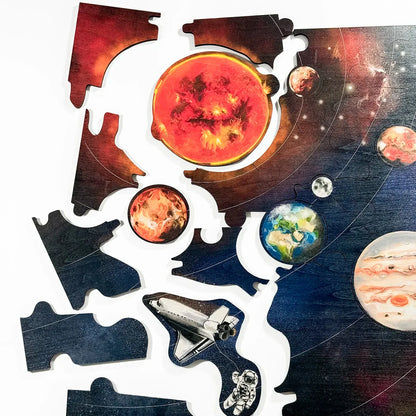 Weltraum-Bodenpuzzle