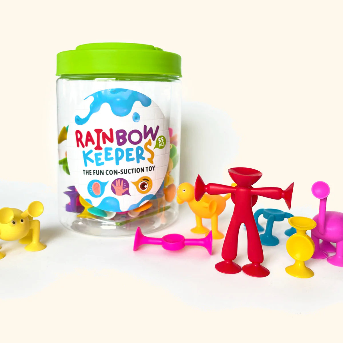 Rainbow Keepers 55 Teile – Saugnapf-Bausatz