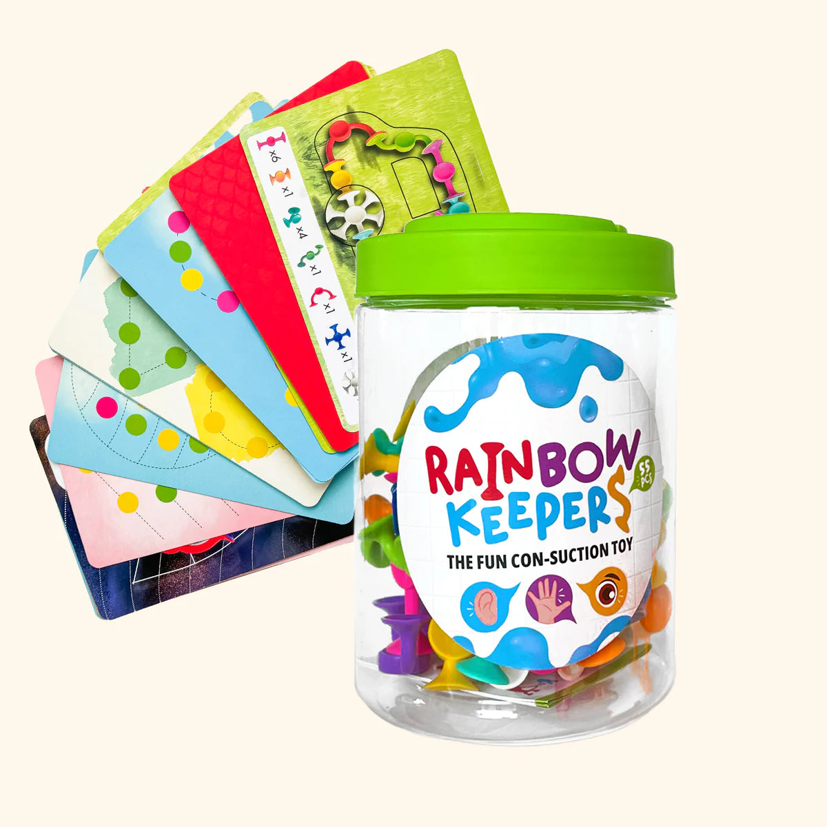 Rainbow Keepers 55 Teile – Saugnapf-Bausatz