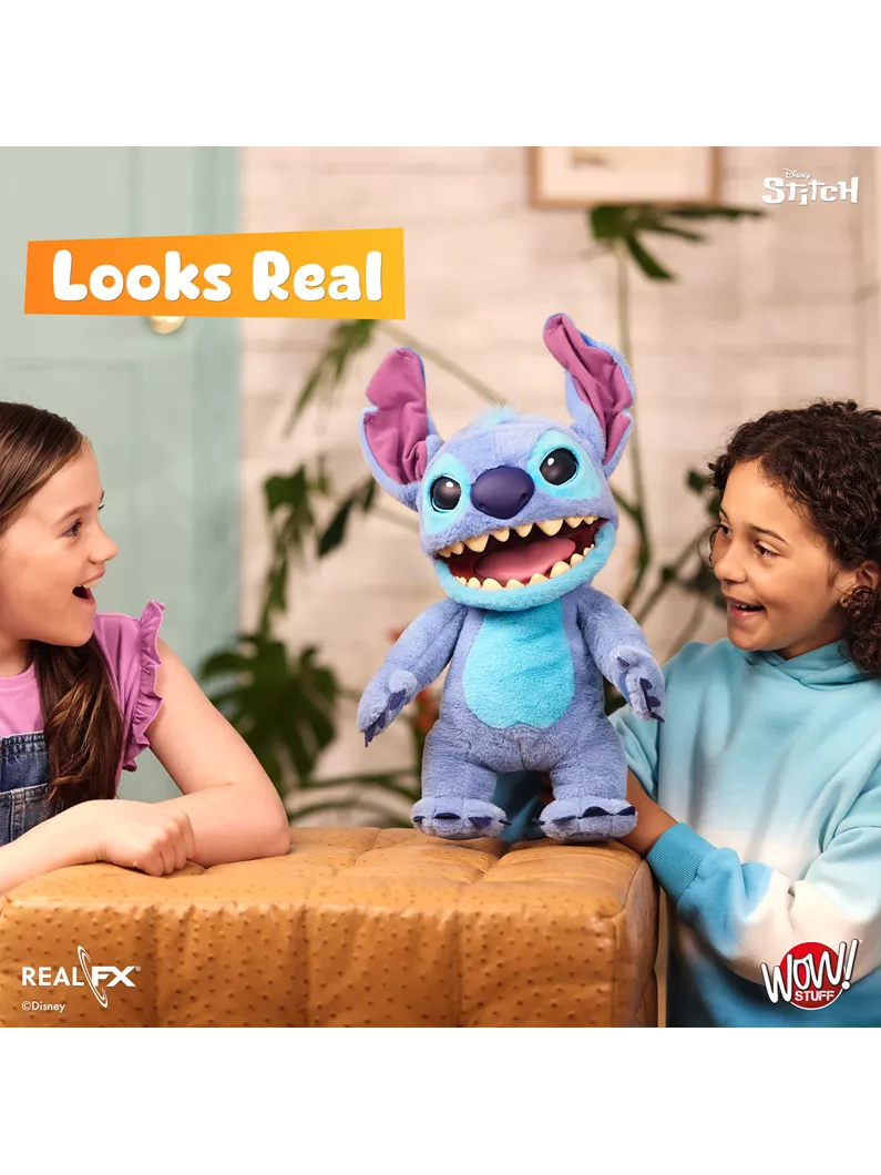 Disney Stitch Puppetronic par RealFX 100+ combinaisons sons et actions NOUVEAU