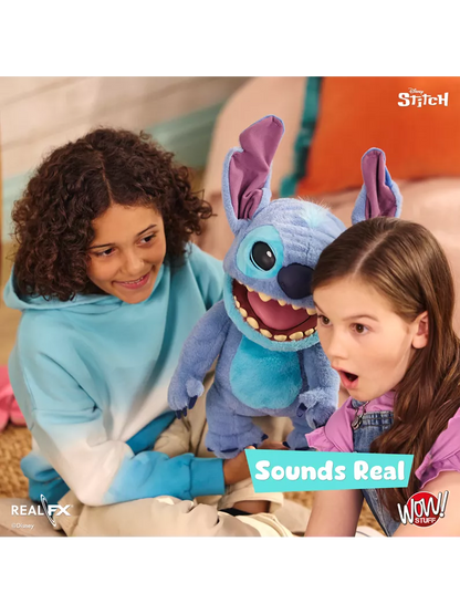 Disney Stitch Puppetronic par RealFX 100+ combinaisons sons et actions NOUVEAU