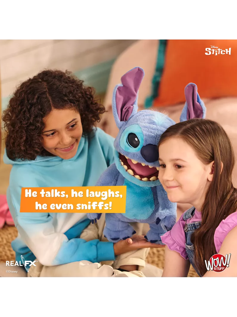Disney Stitch Puppetronic par RealFX 100+ combinaisons sons et actions NOUVEAU