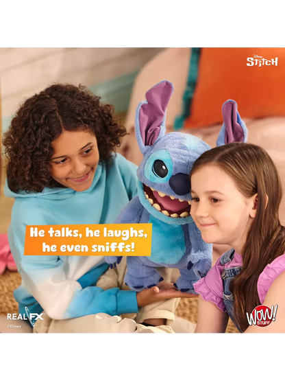 Disney Stitch Puppetronic par RealFX 100+ combinaisons sons et actions NOUVEAU