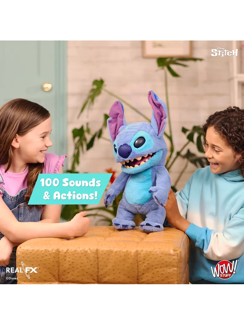 Disney Stitch Puppetronic par RealFX 100+ combinaisons sons et actions NOUVEAU