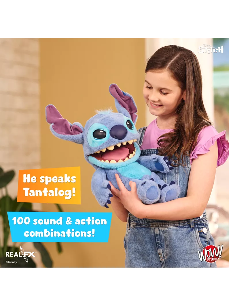 Disney Stitch Puppetronic par RealFX 100+ combinaisons sons et actions NOUVEAU